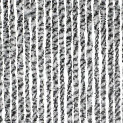 Gimeg Livin Outdoor Deurgordijn Chenille Kattenstaarten Zwart Wit 90 X 220 Cm.