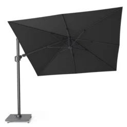 Platinum Zweefparasol Challenger T² Premium 3x3 Faded Black