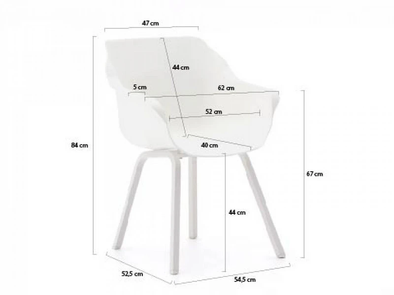 Hartman Tuinset Sophie Element Wit Met Tanger Tafel 168 Wit - Image 5