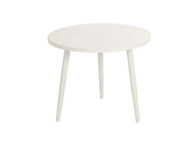 Beach 7 Coppa Bijzettafel Aluminium 55 Cm Rond White