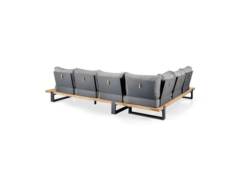 Suns Nardo Platform Lounge Set Alu Teak 3 Delig - Image 6