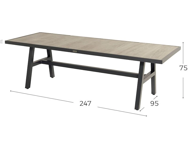 Hartman Athens Tuintafel 247 Xerix - Afbeelding 2
