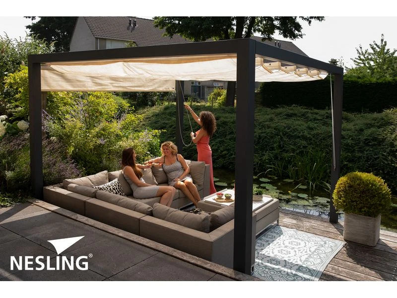 Nesling Aluminium Pergola Optiva Coolfit 402 X 402 Antraciet - Image 3
