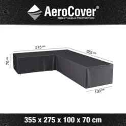 Platinum Aerocover Loungesethoes Hoekset Links 355x275x100xH70