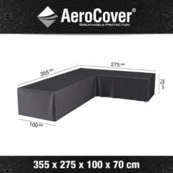 Platinum Aerocover Loungesethoes Hoekset Rechts 355x275x100xH70