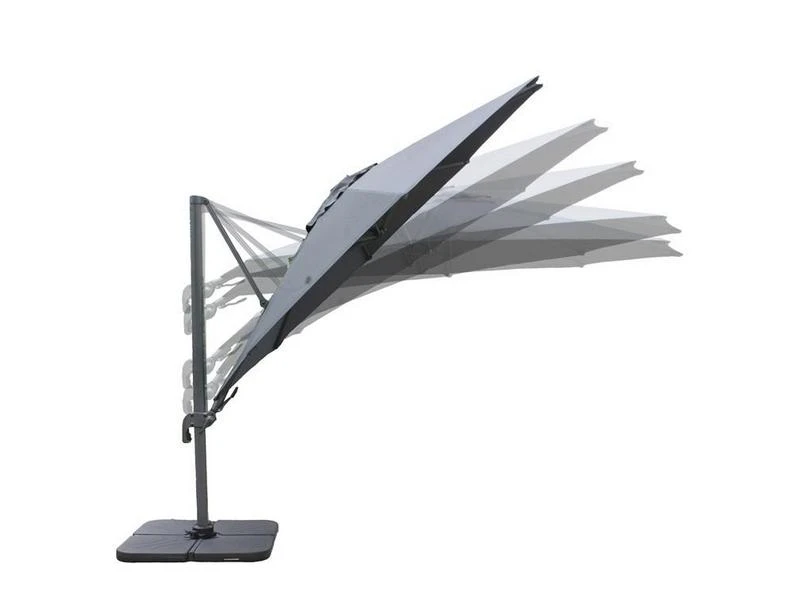 Garden Impressions Zweefparasol Hawaii 3,5 Mtr Grijs - Image 2